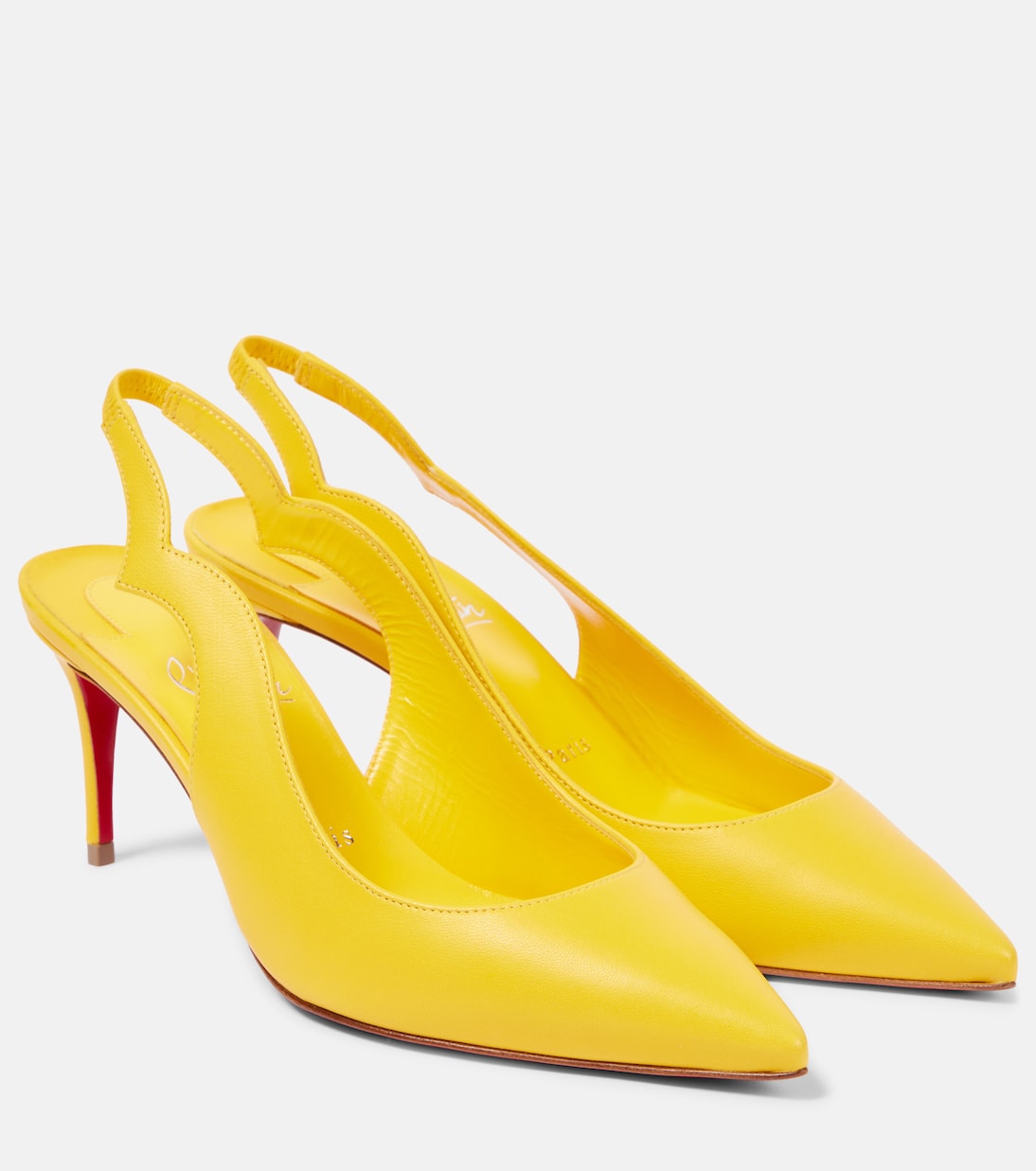 Горячие шпильки 70 на ремешке из кожи Christian Louboutin, Pollen
