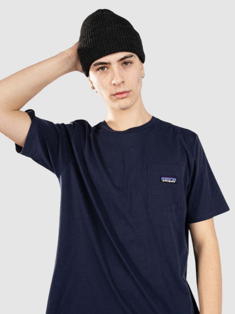 Футболка Patagonia Daily Pocket T-Shirt, new navy — фото 4