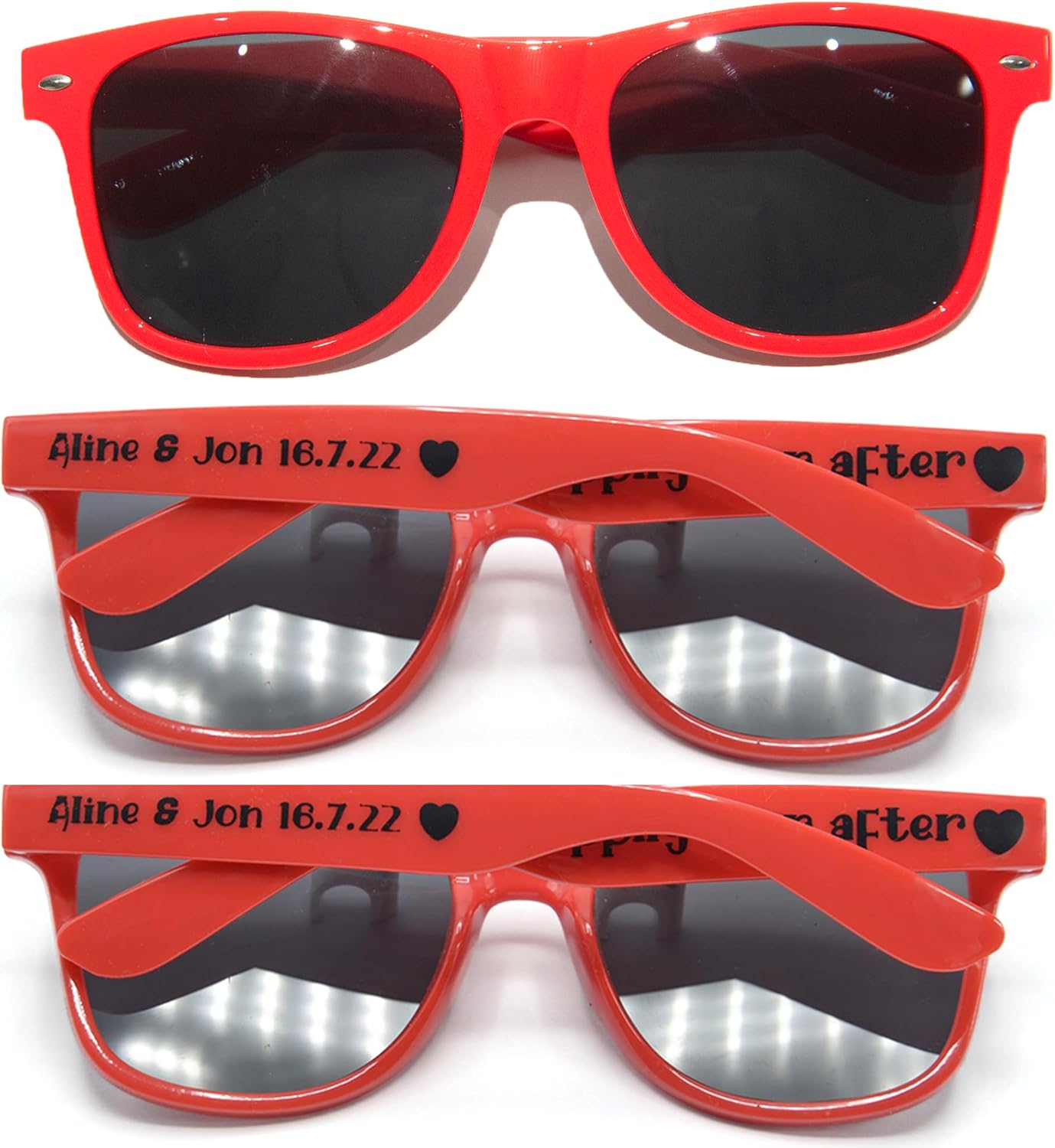 

15 штук солнцезащитных очков на заказ, персонализированные сувениры для вечеринок, свадеб, гостей, музыкальных шоу, дней рождения, девичников, подружек невесты, сада, выпускного бала 2024 года (красные) GZLDGIFTS, Red