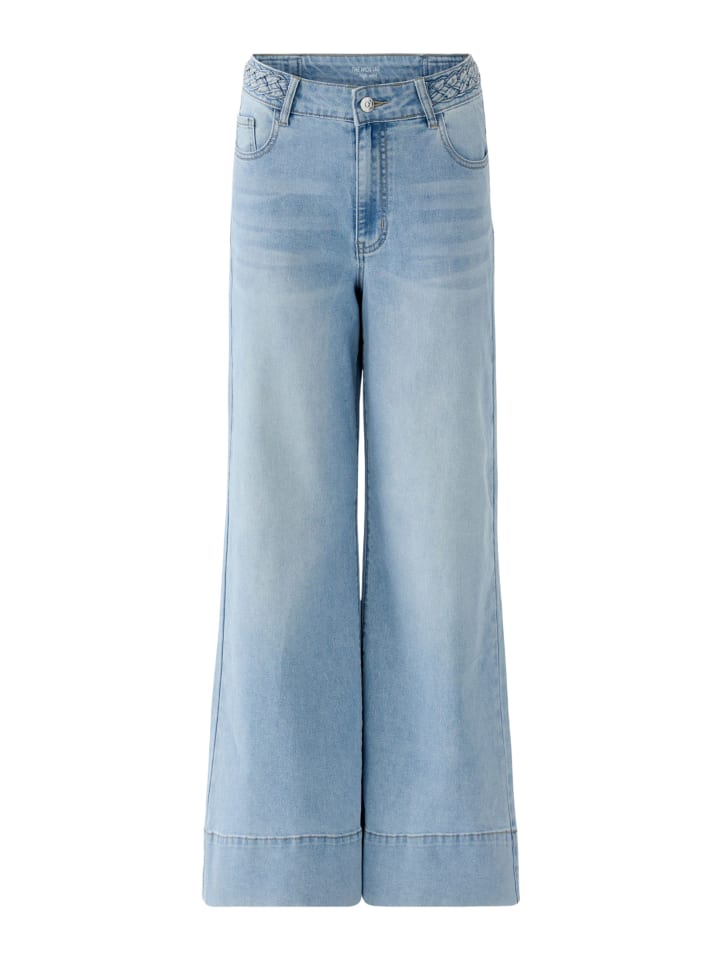 

Oui Джинсы с широкими штанинами синего цвета