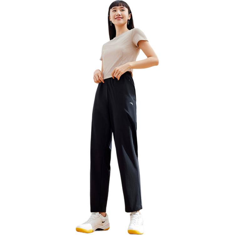 

ANTA Спортивные брюки Sports Life Collection вязаные женские базовые black