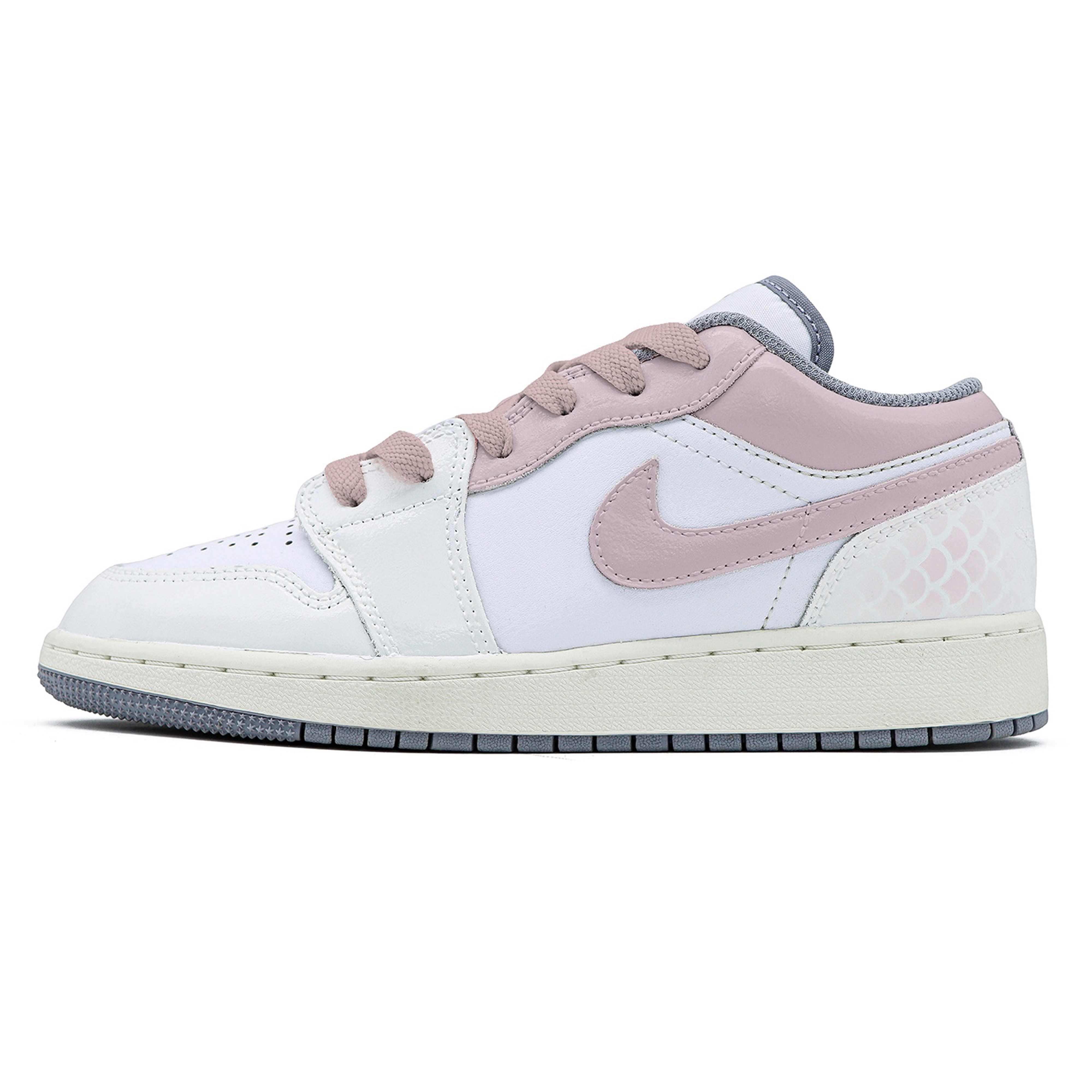 

Jordan Баскетбольные кроссовки Air 1 Low Vintage Grey с низким верхом для детей и подростков