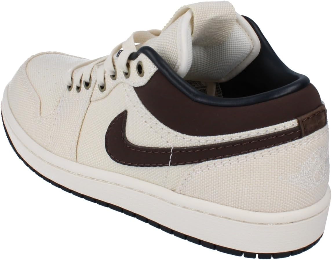 Мужские кроссовки Nike Air Jordan 1 Retro Low OG, слоновая кость/черный/коричневый — фото 2
