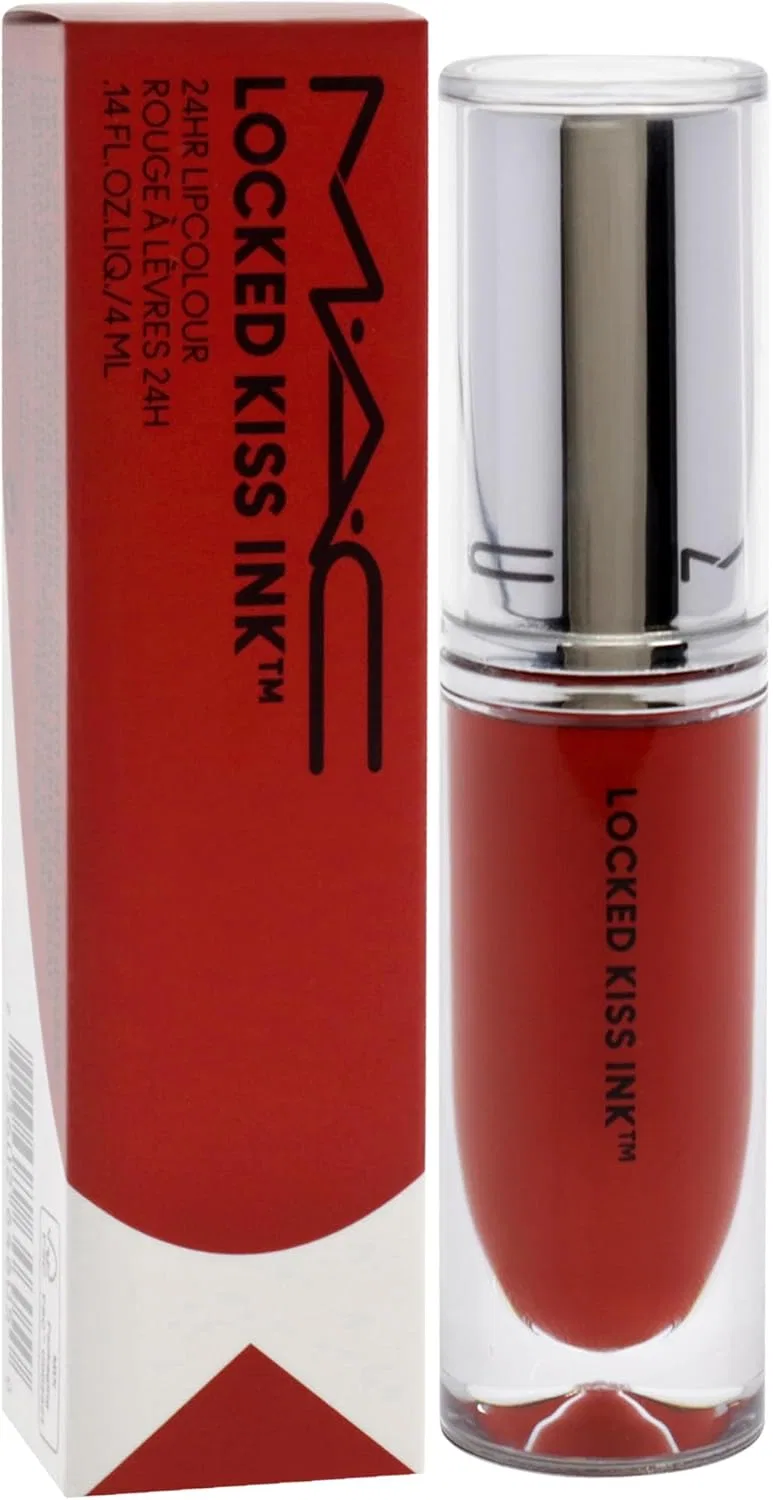 Жидкая помада MAC Locked Kiss Ink Lip Color 95 Visus 4 мл оранжевый — фото 3