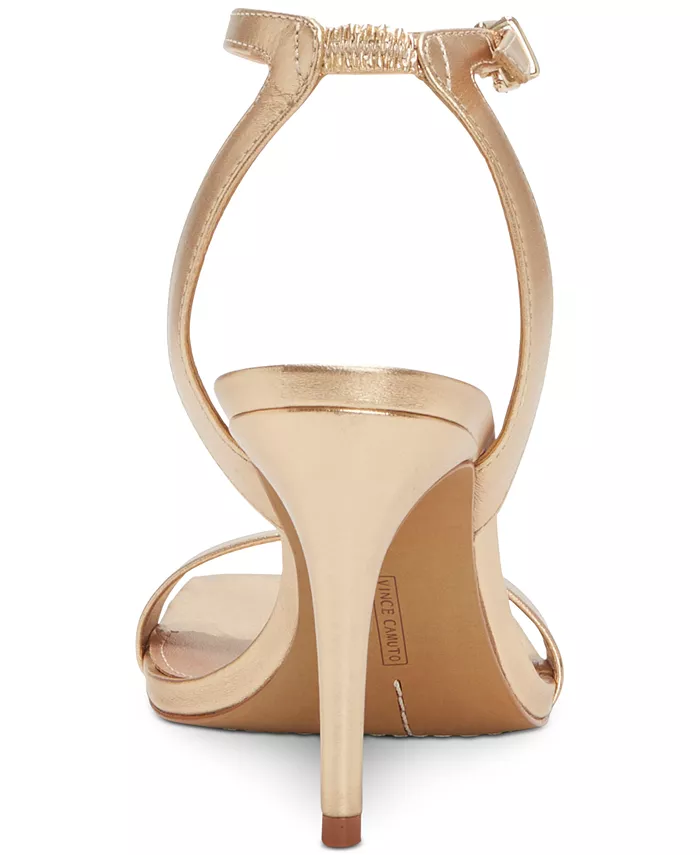 Женские сандалии Saprenda с ремешком на щиколотке Vince Camuto, золотой — фото 3
