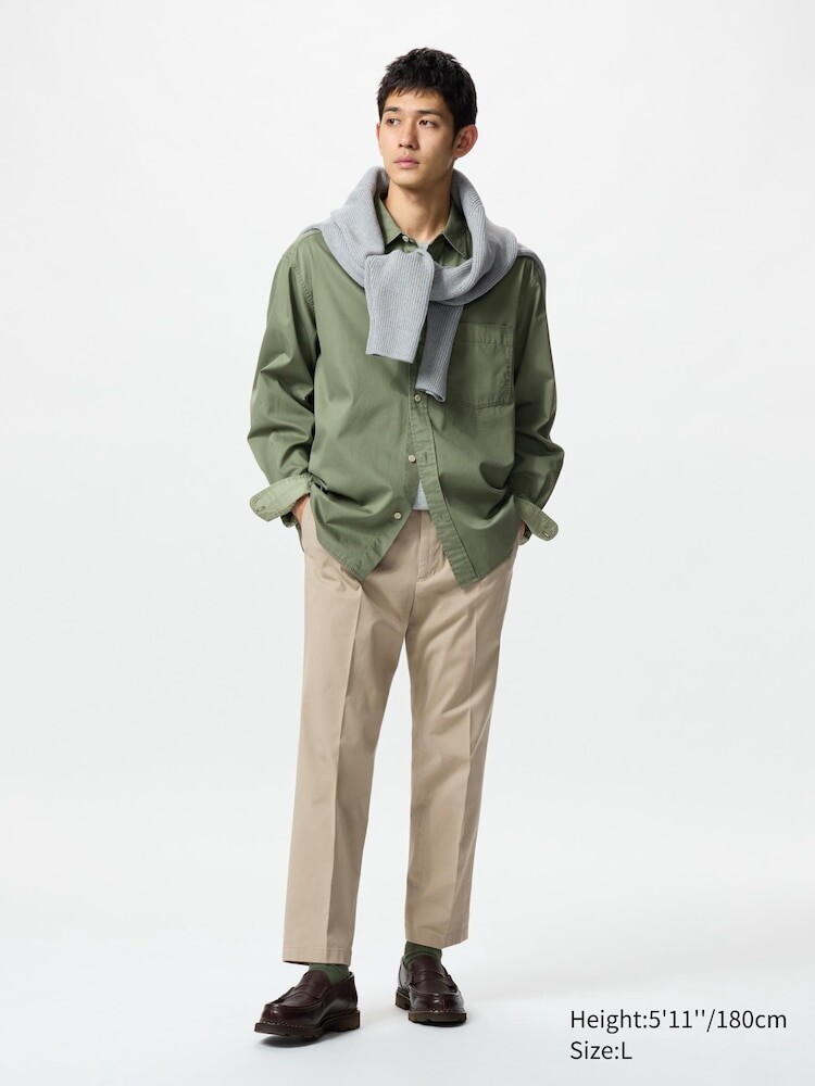 

Брюки до щиколотки Uniqlo, цвет 31 бежевый