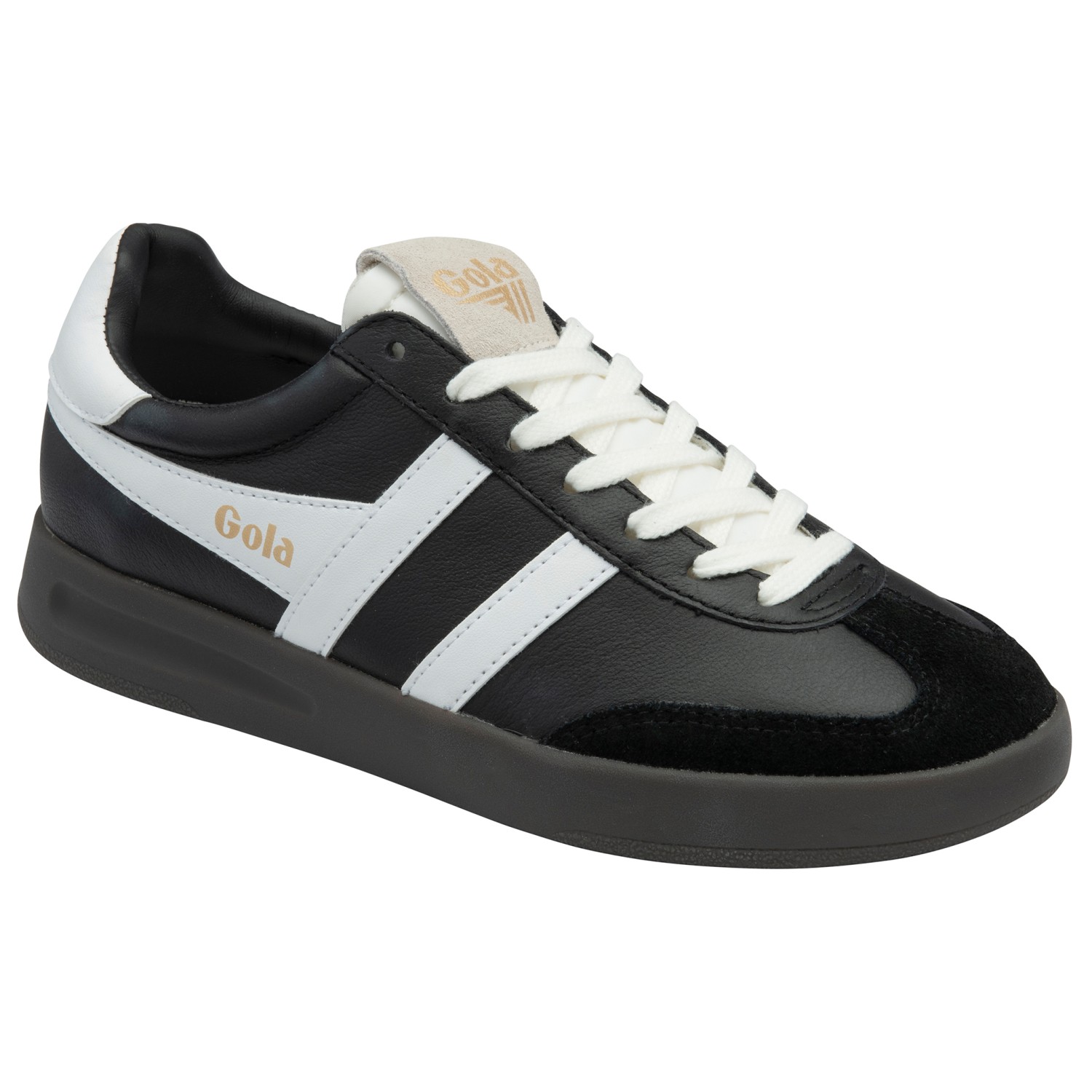 

Кроссовки Gola Cyclone Leather, цвет Black/White/Dark Gum