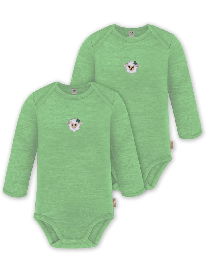 

Normani Outdoor Sports Комплект из 2 детских боди с длинными рукавами из мериносовой шерсти, цвет Окленд, зеленый