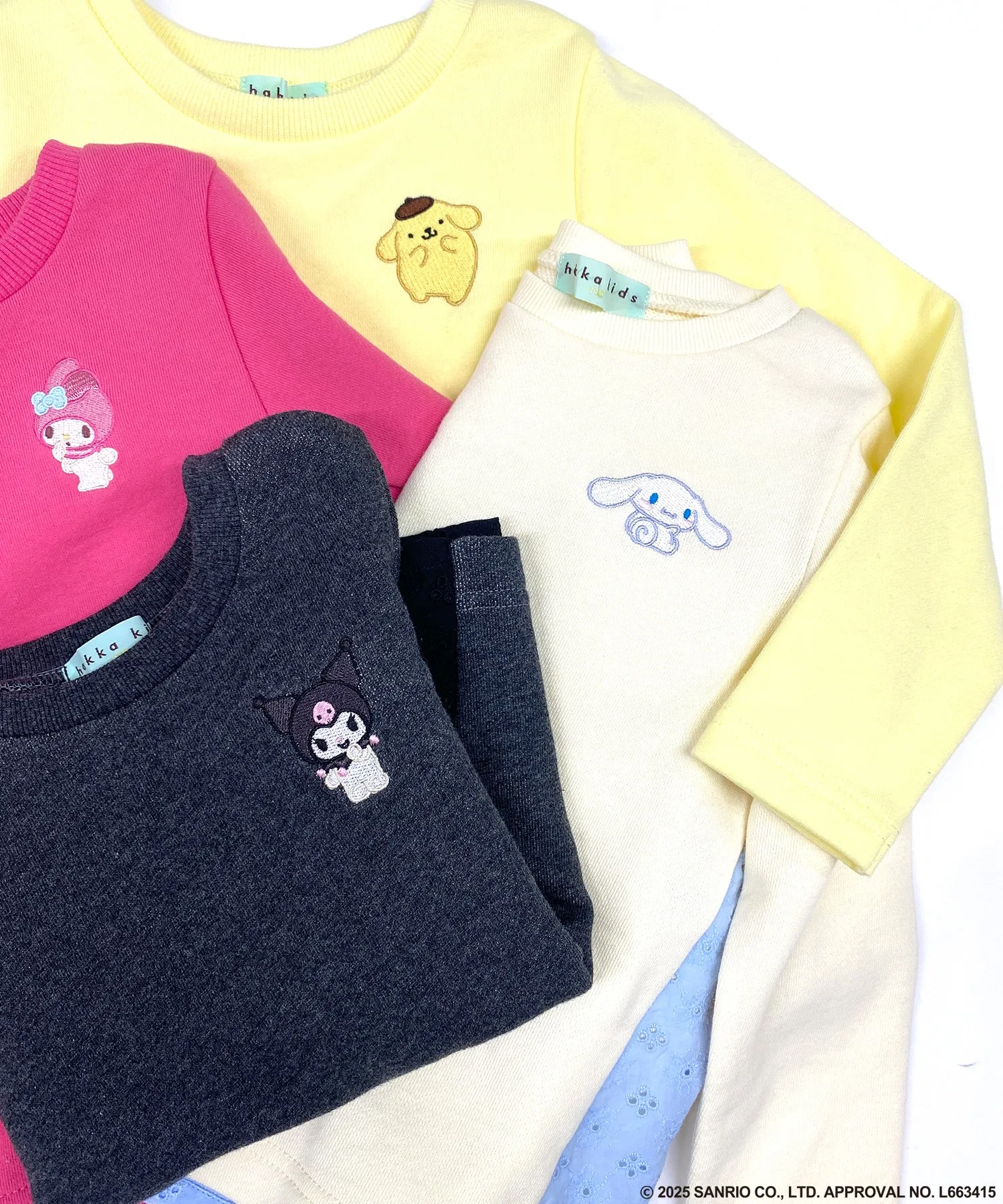 [HAKKAKIDS x Sanrio Characters] Флисовая толстовка с вышивкой в один конец — фото 2
