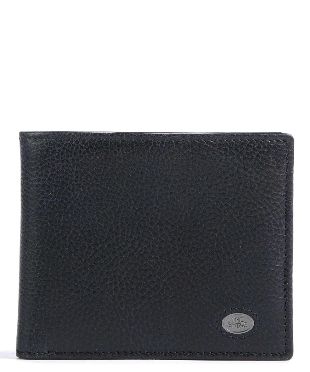

Кошелек Fabio RFID из зернистой яловой кожи The Bridge, синий