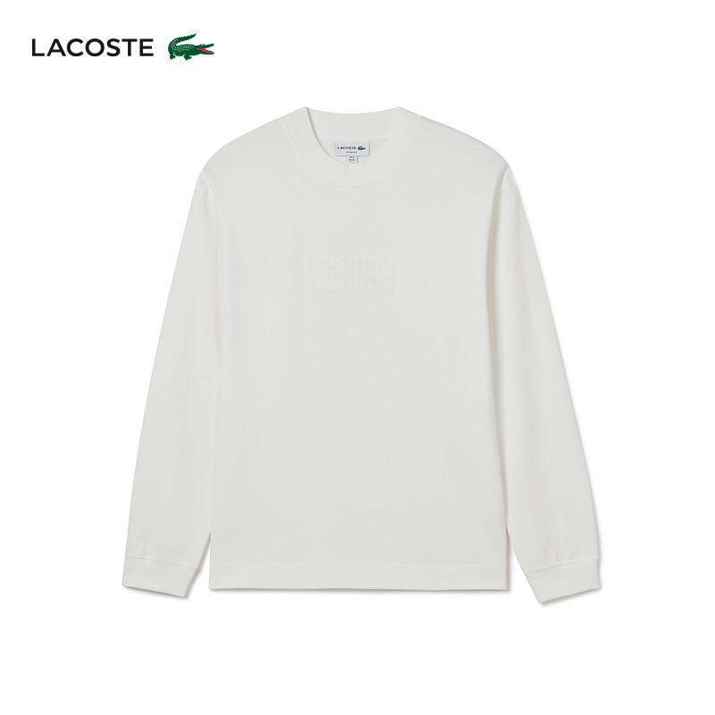 

Пуловер свободный мужской Lacoste с круглым вырезом, белый