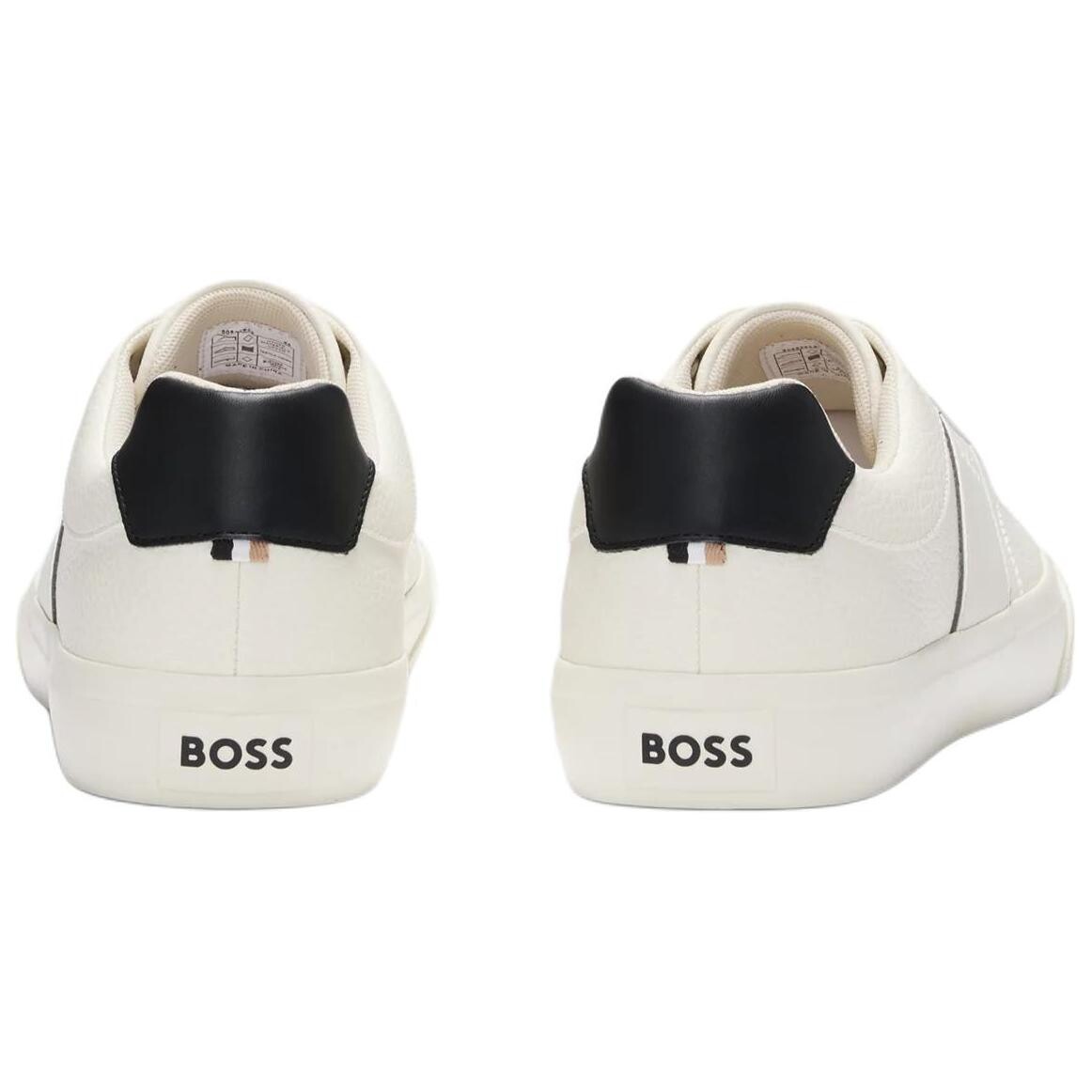 Кроссовки HUGO BOSS Skateboarding Men Low-top White, белый/черный — фото 4