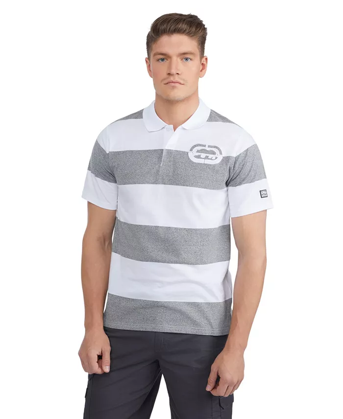 

Мужская поло с коротким рукавом Rugby Rhino Ecko Unltd, белый