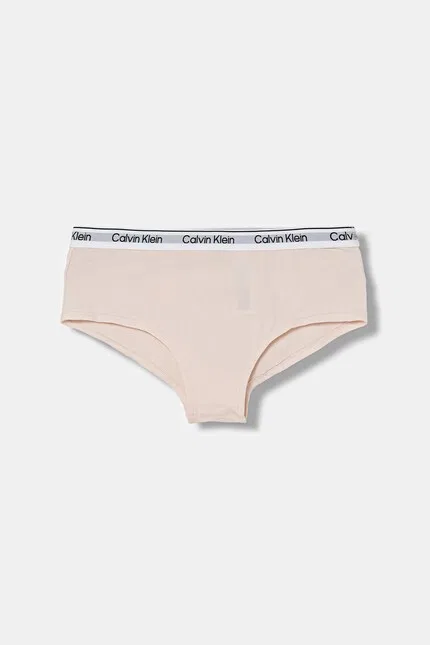 Боксеры и слипы хлопковые с эластаном 2 шт Calvin Klein Underwear, розовый — фото 3