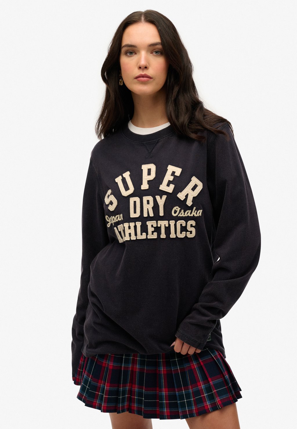 

Топ с длинными рукавами VINTAGE ATHLETIC Superdry, синий