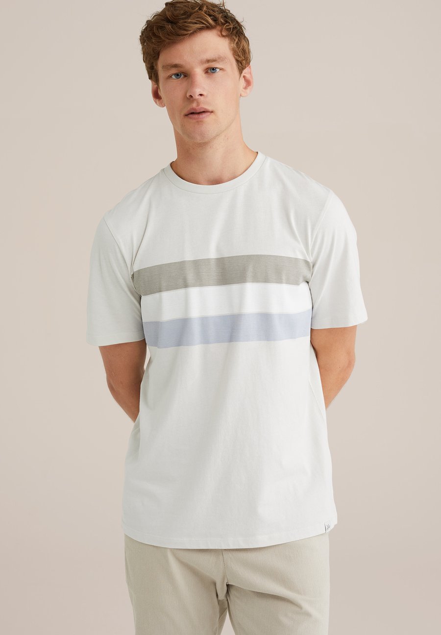 

Футболка WE Fashion Print T-shirt, Ecru/Off-White