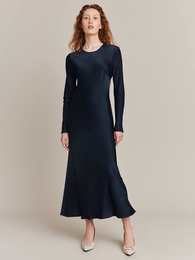 

Платье mari с длинным рукавом Ghost, темно-синий