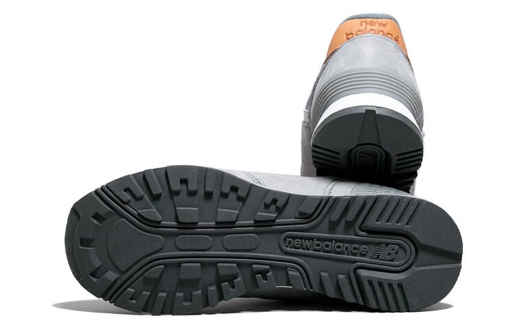 Кроссовки New Balance NB 576 Lifestyle, серебристый/оранжевый — фото 4