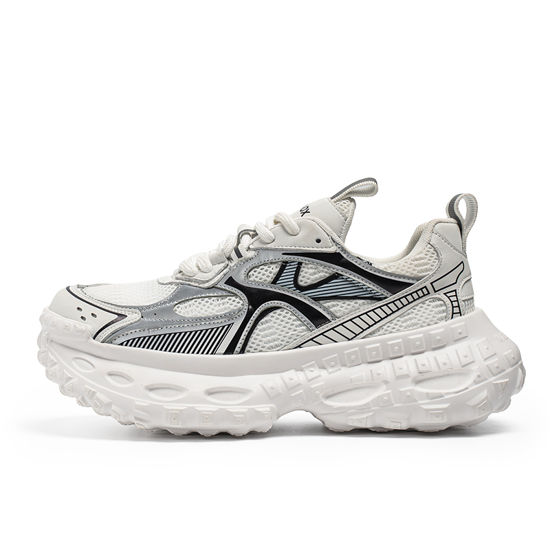 

Boogie Bear Дышащие кроссовки на платформе для увеличения роста мужские бело-серые, цвет White Gray