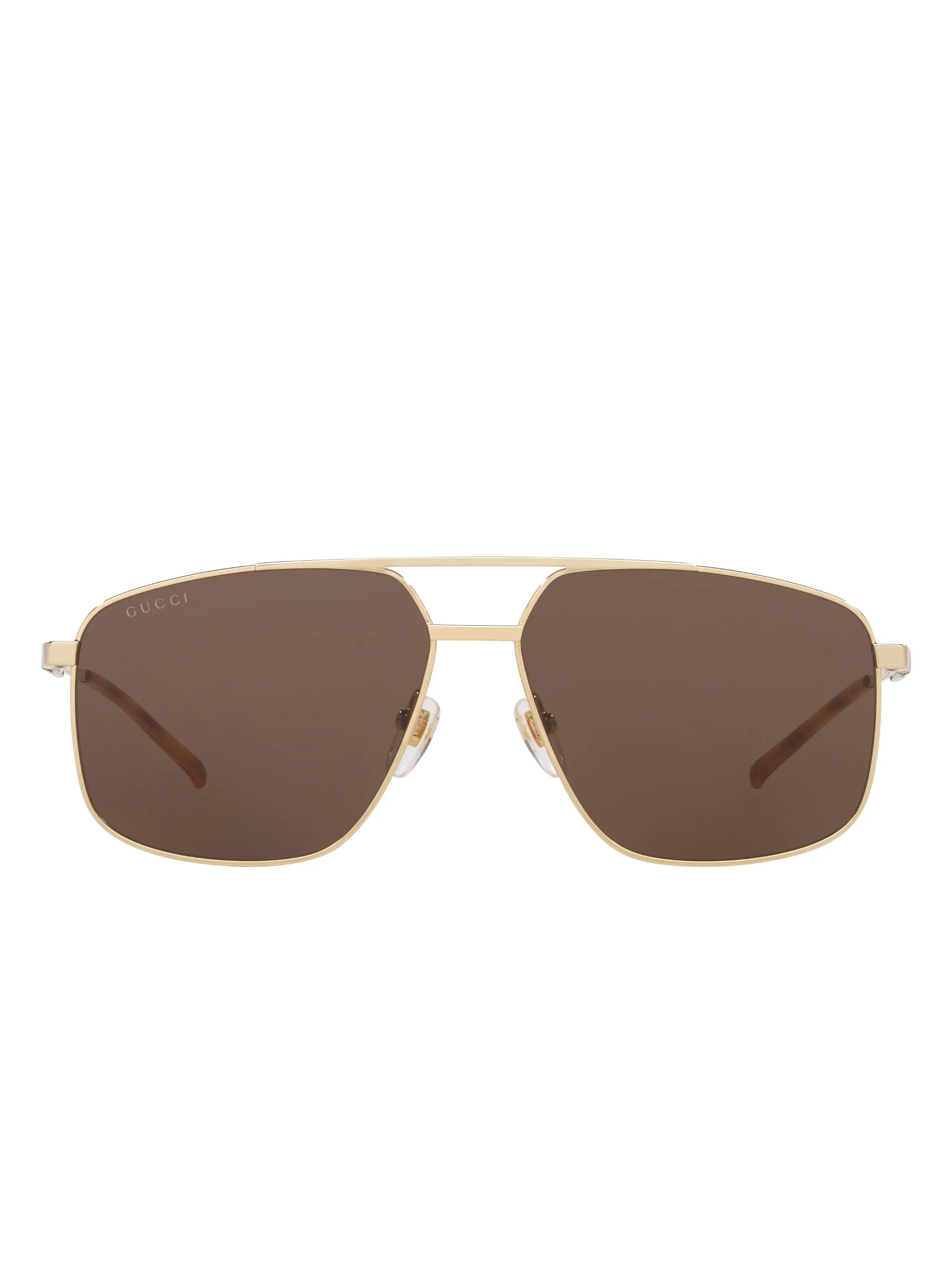 

Солнцезащитные очки в массивной оправе Gucci Eyewear, золотистый