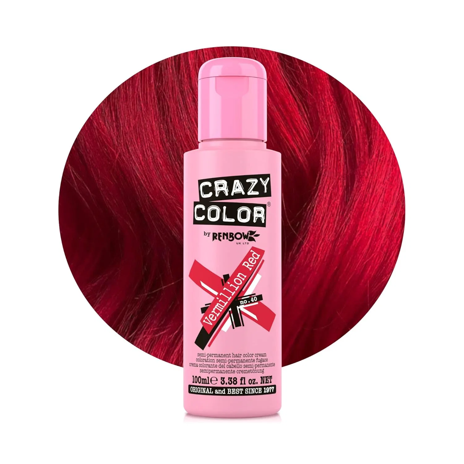 Прямой краситель для волос «Crazy Color Renbow» 100 мл Crazy Color, Red