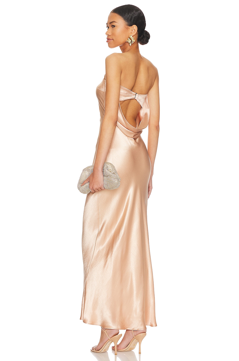 

Платье миди без бретелек moondance Bec + Bridge, розовый