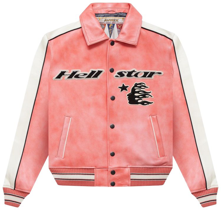 

Куртка Hellstar All Star Leather Jacket 'Red', красный
