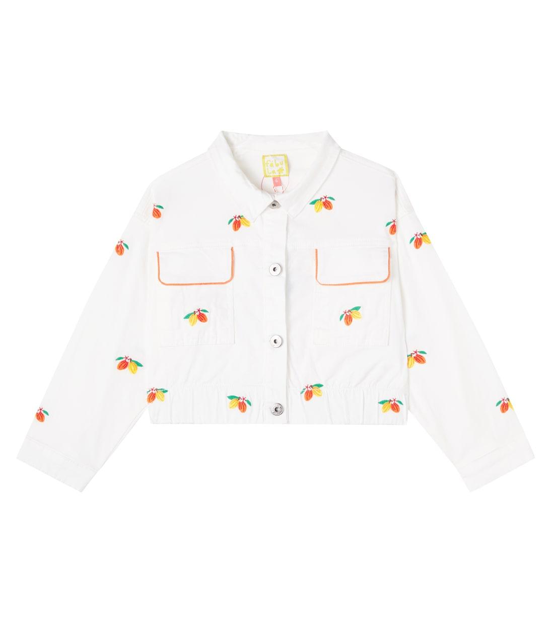 

Куртка из саржи с добавлением хлопка какао Fábula, белый