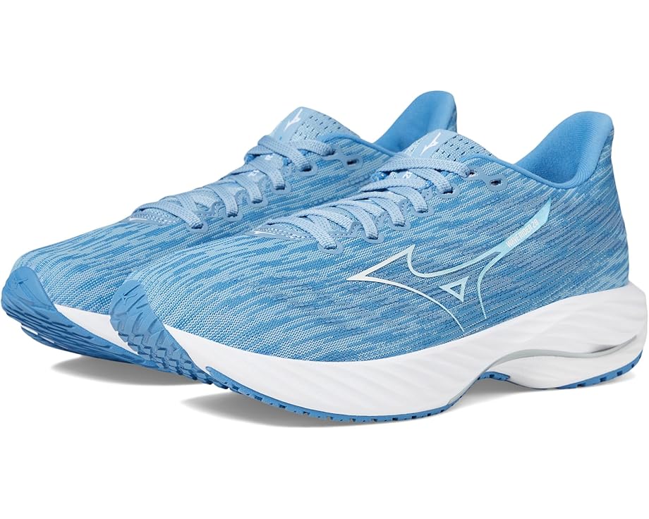 

Кроссовки Mizuno Wave Rider 28, цвет Glacier Lake/White