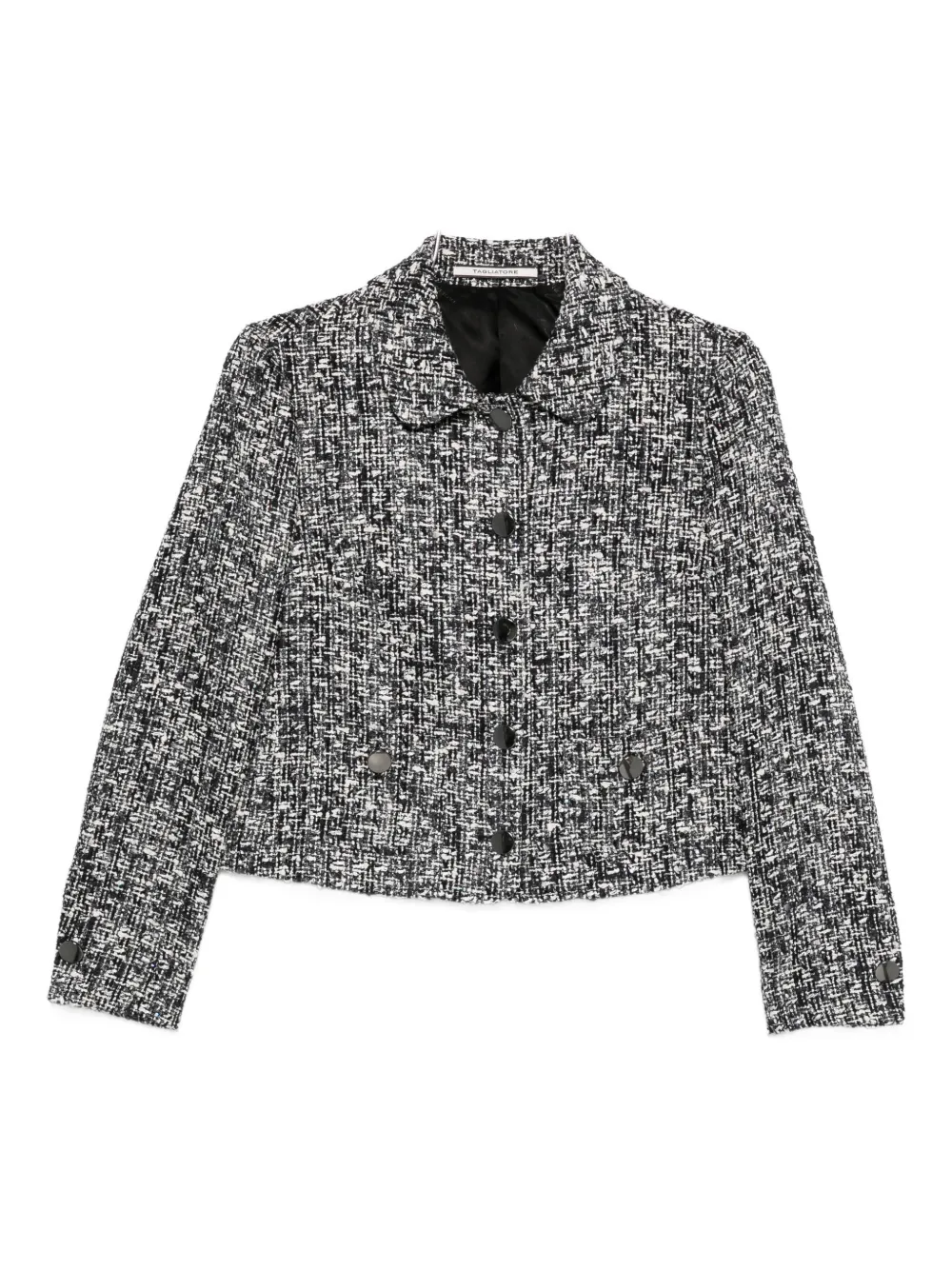 

Укороченный твидовый жакет Idelle TAGLIATORE, черный