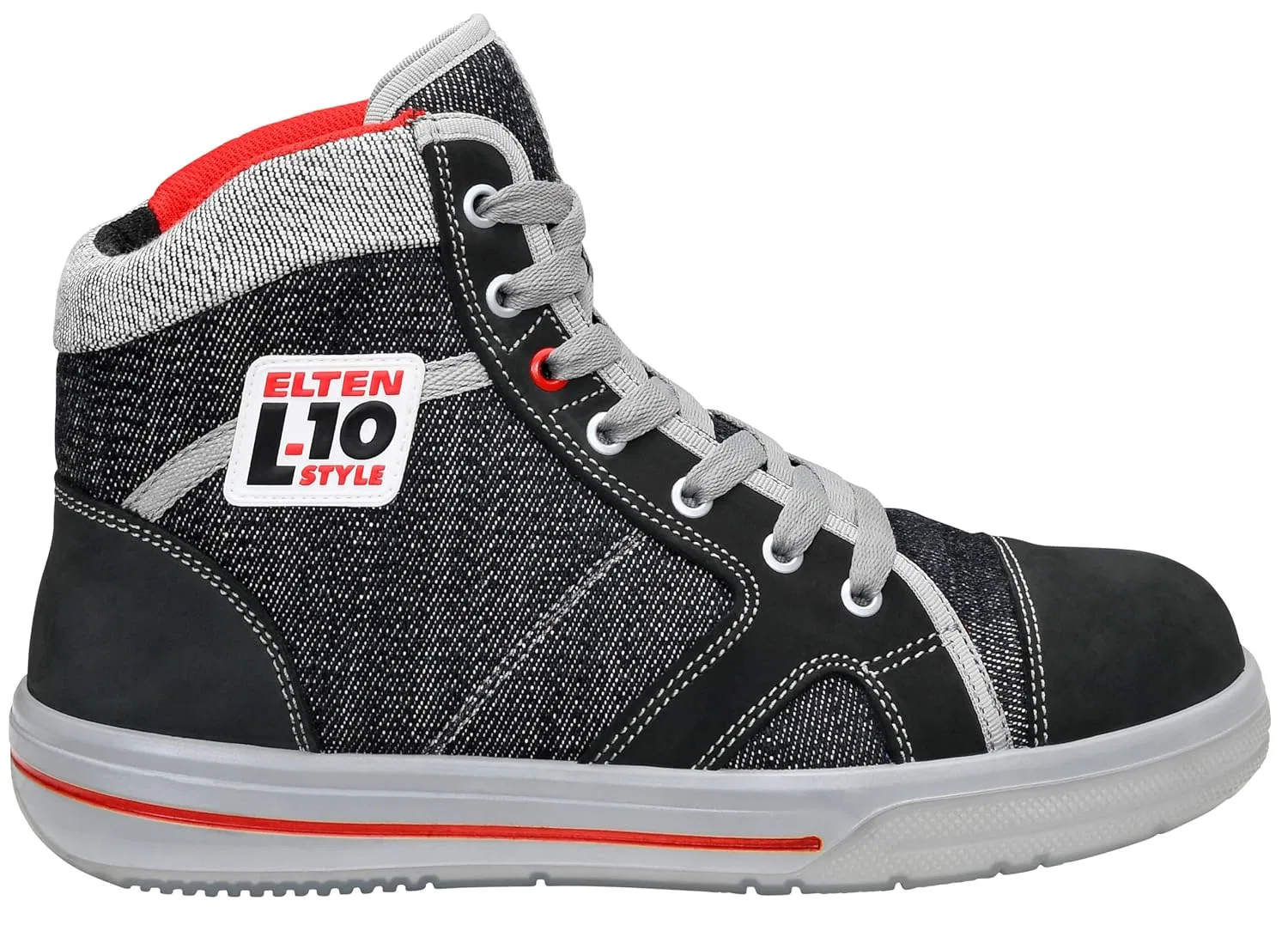 Защитные ботинки Elten Sensation Mid ESD S2 на шнуровке, размер 42 EU, Black — фото 2