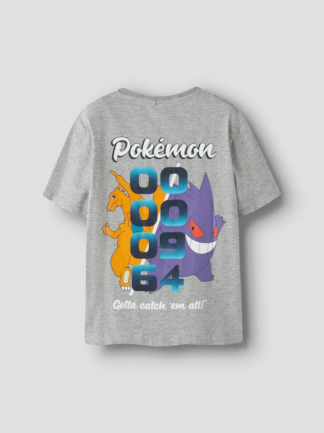 Футболка 'NKMMATH POKEMON' Name It, Mottled Grey — фото 2