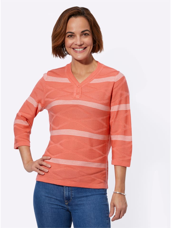 

Тонкий вязаный свитер с рисунком грейпфрута и экрю WITT WEIDEN