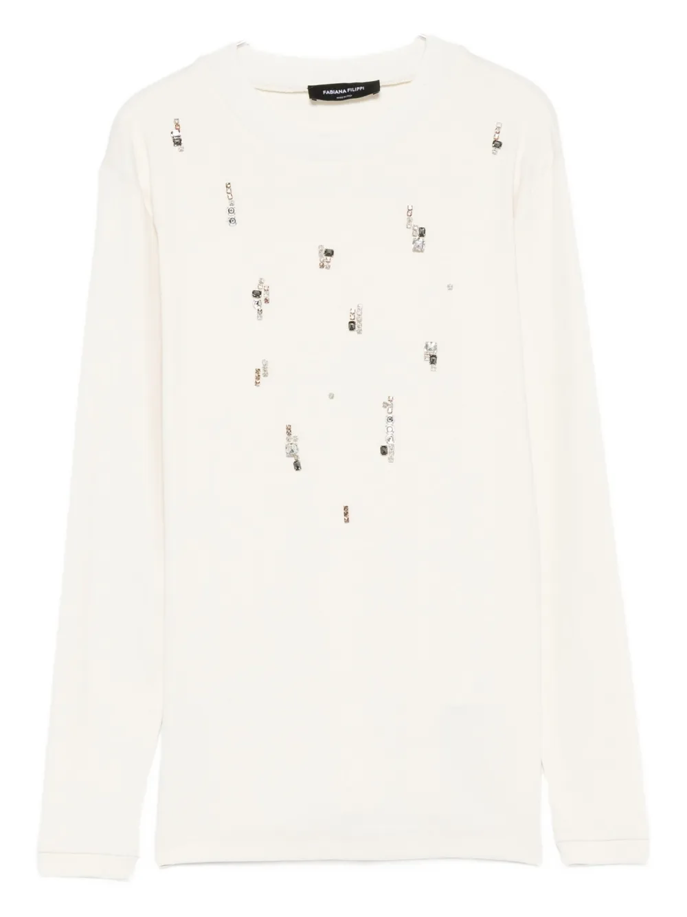 

Свитер с аппликацией Fabiana Filippi, белый