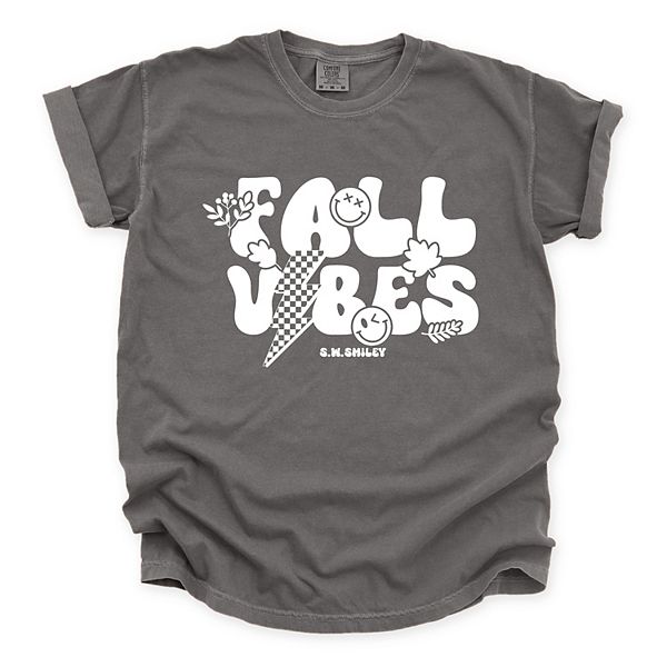 

SWSmiley fall vibes lightning - футболка с принтом для женщин, окрашенная в стиле garment dyed Simply Sage Market, Pepper, Зеленый, SWSmiley fall vibes lightning - футболка с принтом для женщин, окрашенная в стиле garment dyed Simply Sage Market, Pepper