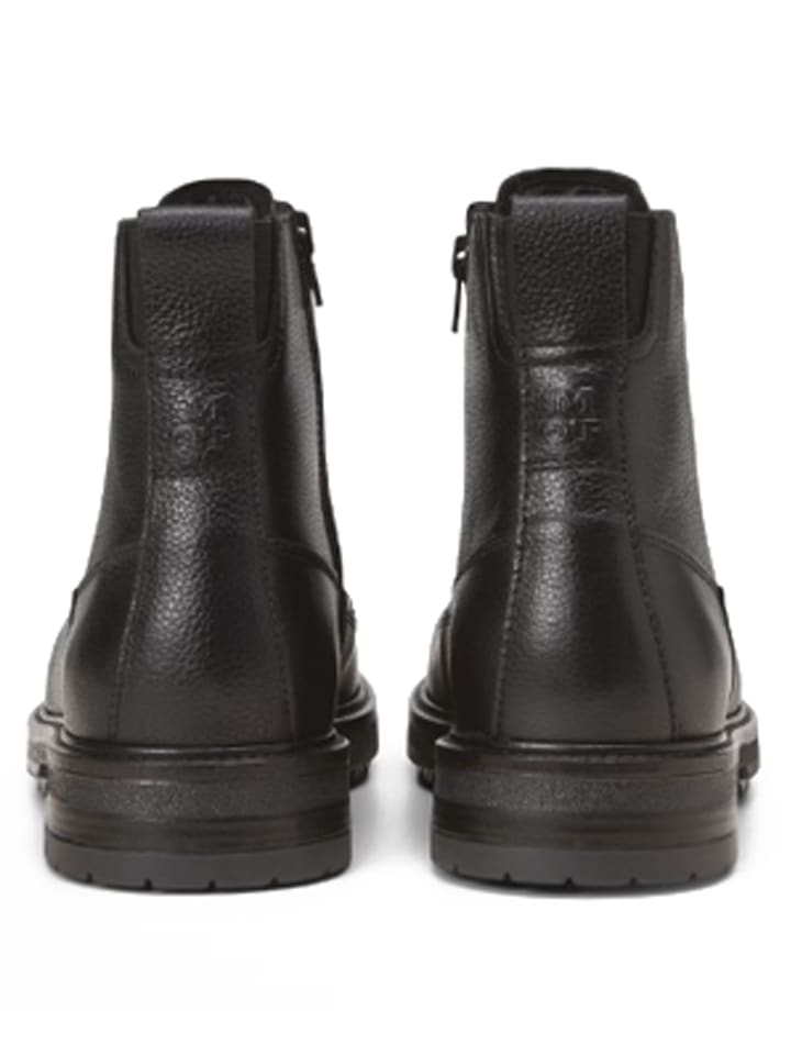 Marc O'Polo Shoes Кожаные ботинки "Рони" черного цвета — фото 2