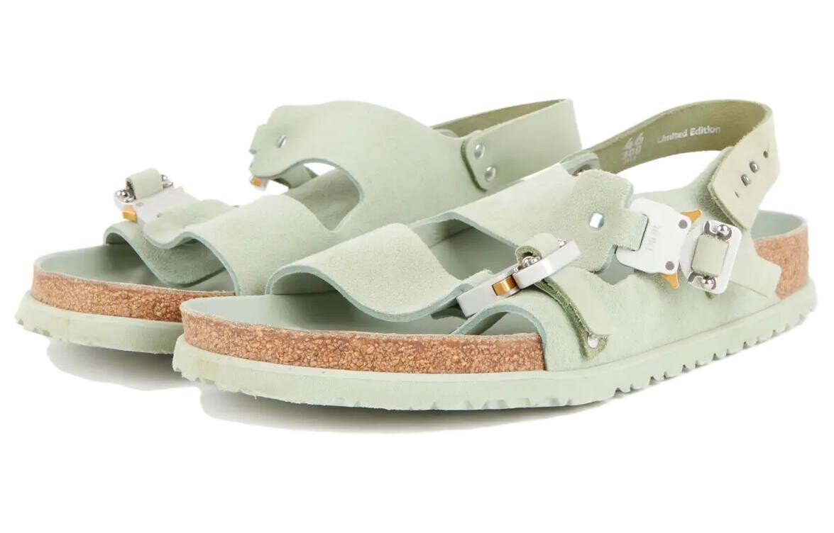 Birkenstock Sandale Milano Пастельно-зеленый нубук из телячьей кожи Dior — фото 3