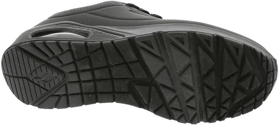Кроссовки Skechers Herren UNO Stand On Air, Black Durabuck Black Trim — фото 4