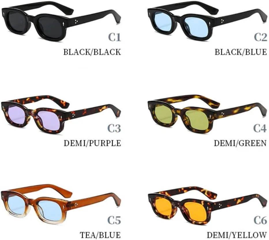 

Солнцезащитные очки для мужчин и женщин - защита UV400 - леопардовый принт, цветные линзы, для занятий спортом на открытом воздухе и вождения DSVIGF, Black Blue