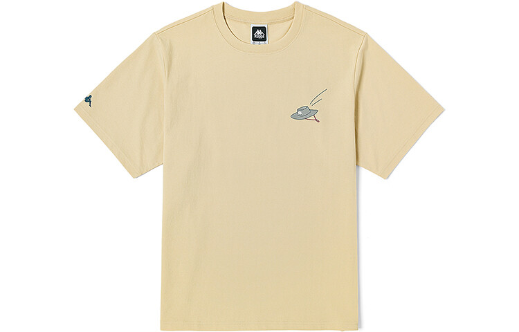 

Футболка каппа унисекс Kappa, цвет Brown rice khaki-6322