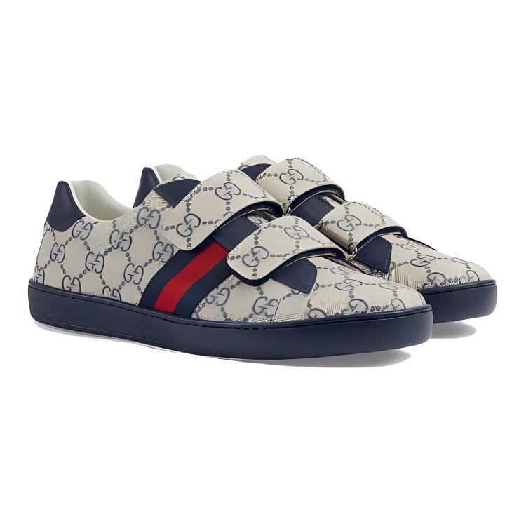 Детские низкие кроссовки для скейтбординга ACE GUCCI, синий — фото 4