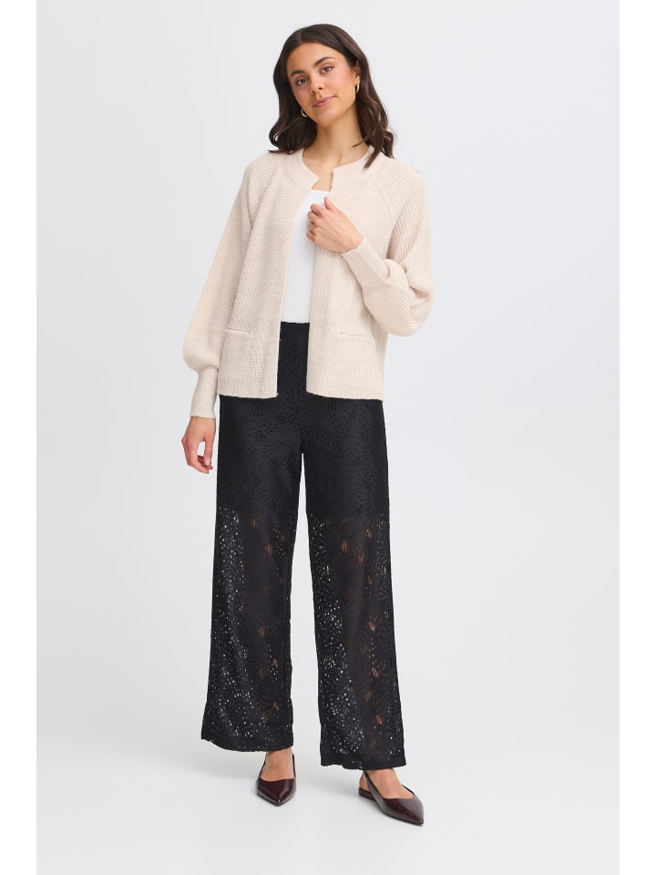 

Fransa Кардиган FRERETTA, классический крой, меланж цвета известняка