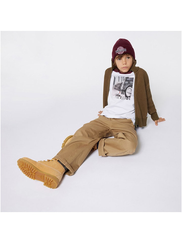 

Timberland Футболка с длинными рукавами бело-красного цвета