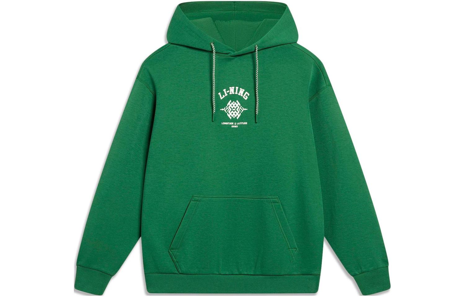 

Толстовка LiNing Sports Life Collection мужская прохладного соснового зеленого цвета