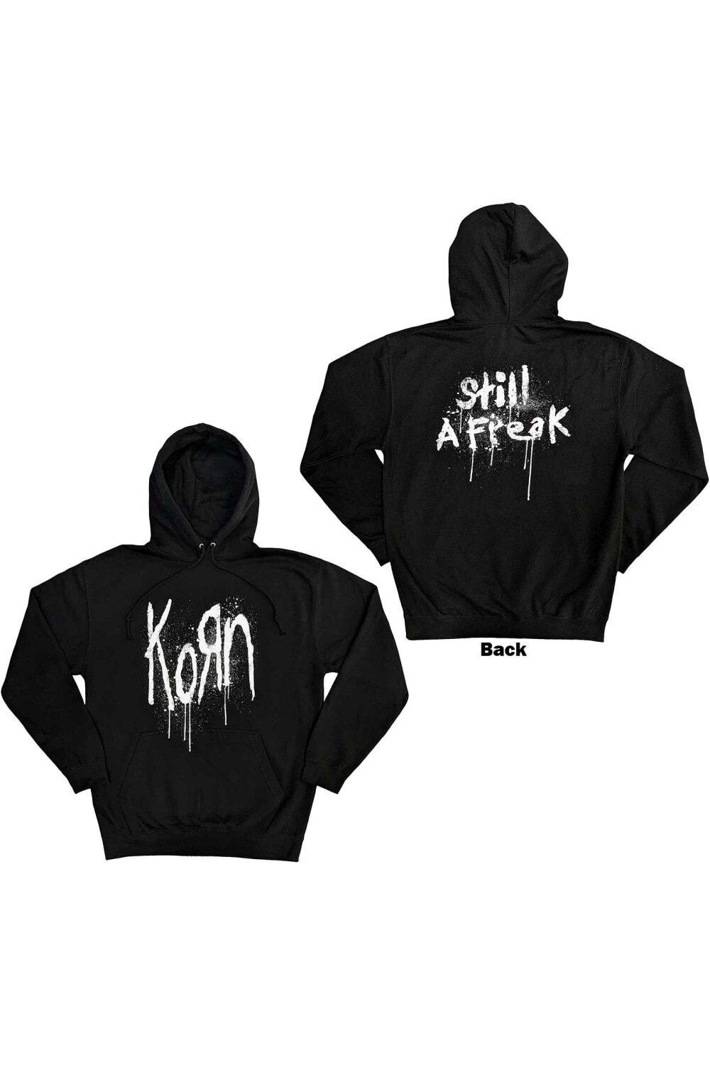 

Толстовка с принтом на спине Still A Freak Korn, черный