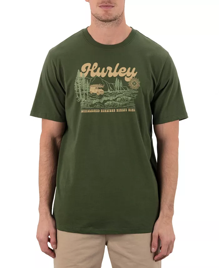 

Мужская футболка с коротким рукавом Camp Hurley, зеленый