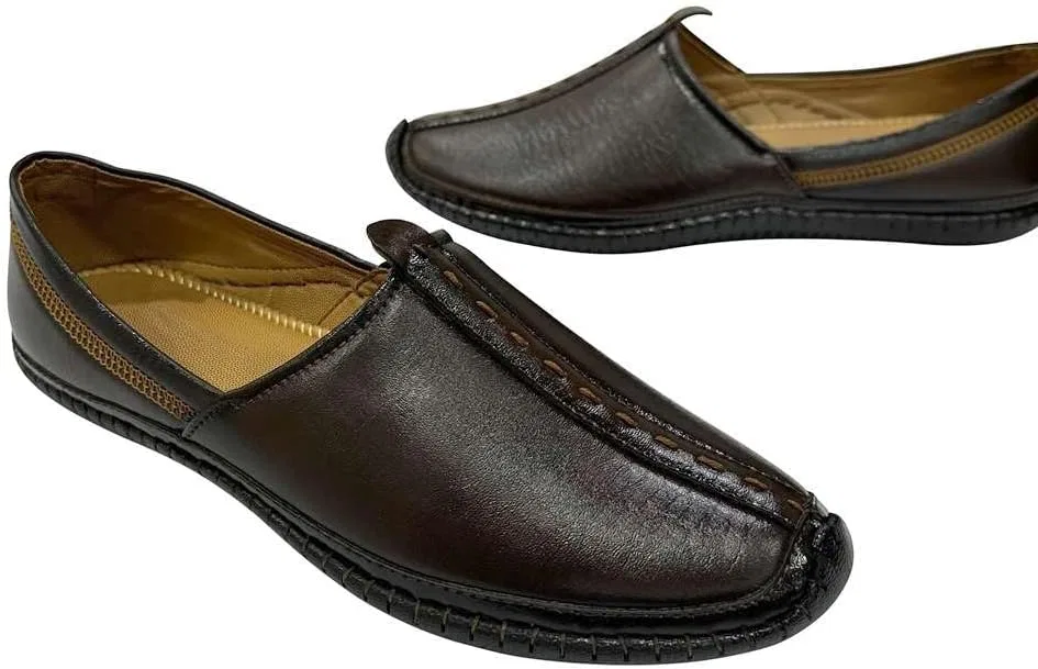 Лоферы мужские этнические Juti Brown Step n Style — фото 3