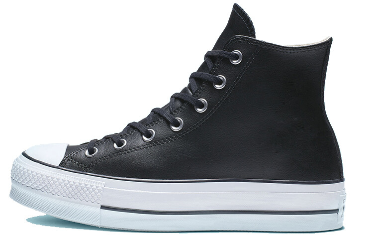 Высокие кеды Converse All Star Chuck Taylor All Star на платформе из чистой кожи (женские)
