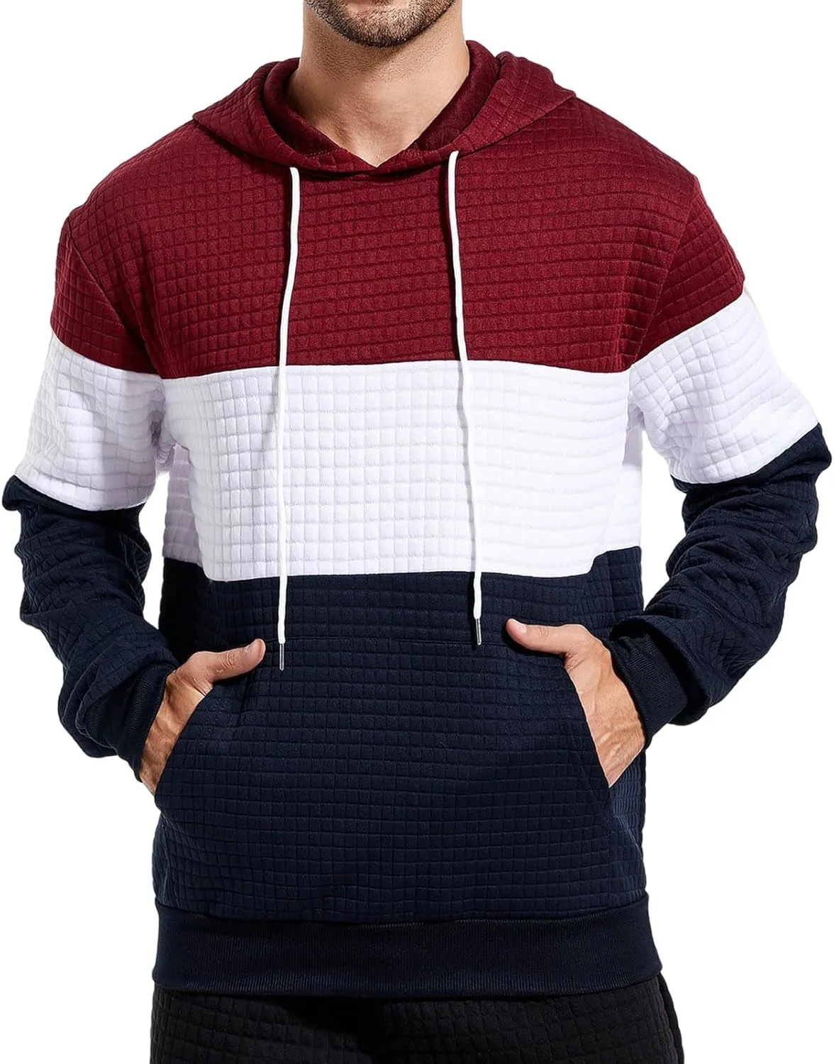 

Мужской худи с жаккардовым принтом в клетку LGHLMCL