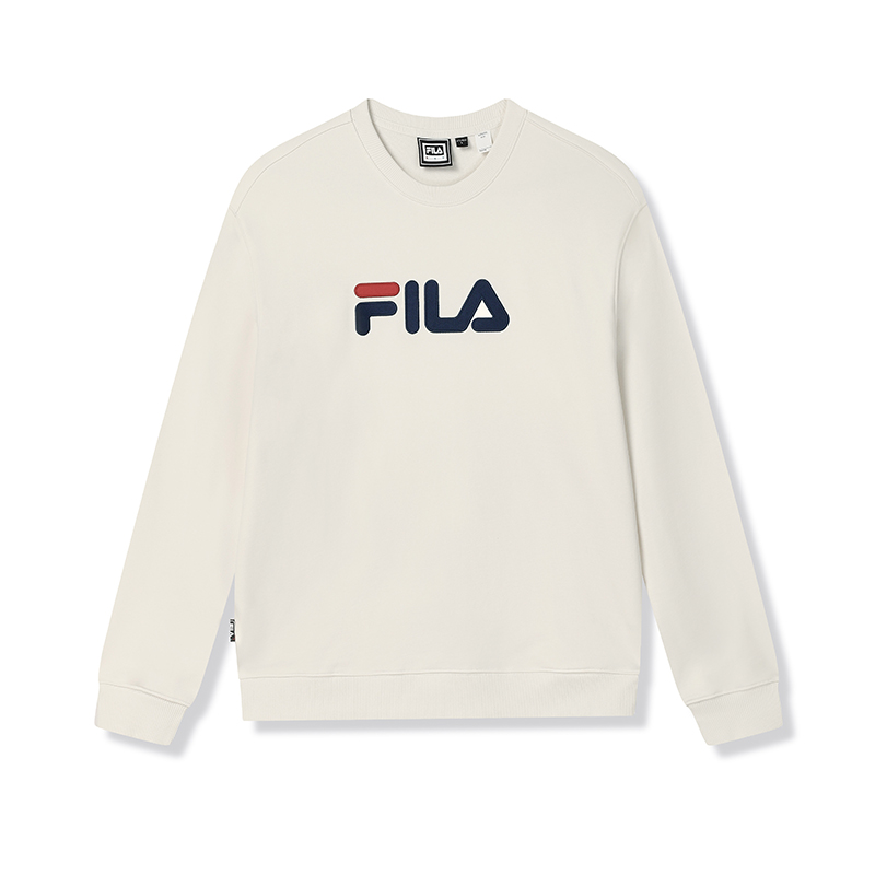 

FILA Оригинальный свитшот унисекс парового белого цвета Steam White